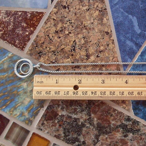 Retired David Yurman Round Mobile Diamond Pendant w/Chain - 925 Sterling - Picture 6 of 10